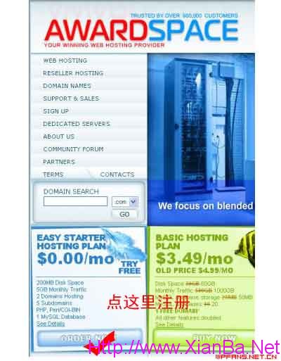 200M免费空间AwardSpace申请图解功略