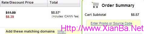godaddy发布30% OFF的.COM折扣码-20110308