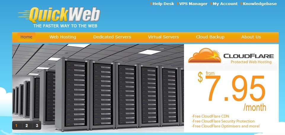 QuickWeb优惠码 512MB内存VPS年付59.88美元